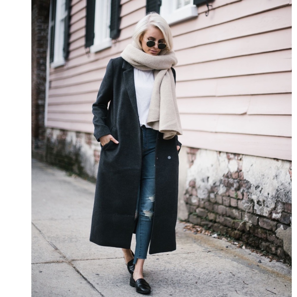 Regency Cashmere • Cashmere Lady Coat Jacket in Charcoal Grey